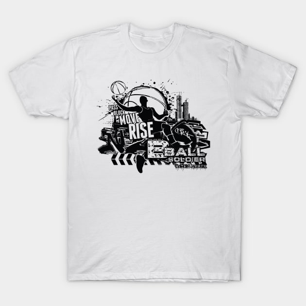 Basketball Nizho Grafx Style T-Shirt by Shawn 